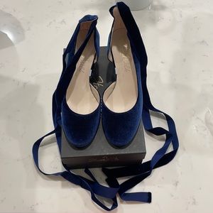 Harriet Wilde velvet espadrille wedding shoes